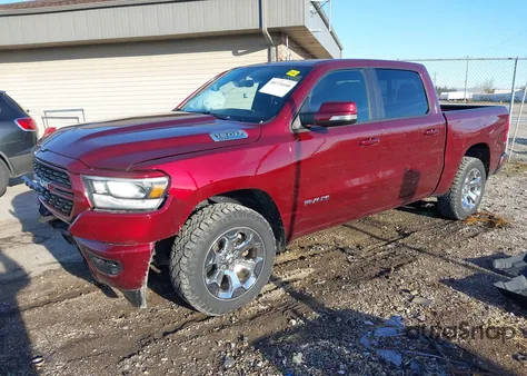 2022 Ram 1500 Big Horn 4X4 5'7 Box from USA, damaged, VIN 1C6SRFFT6NN449476